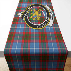 Newton Tartan Crest Table Runner - Cotton table runner