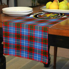 Newton Tartan Crest Table Runner - Cotton table runner