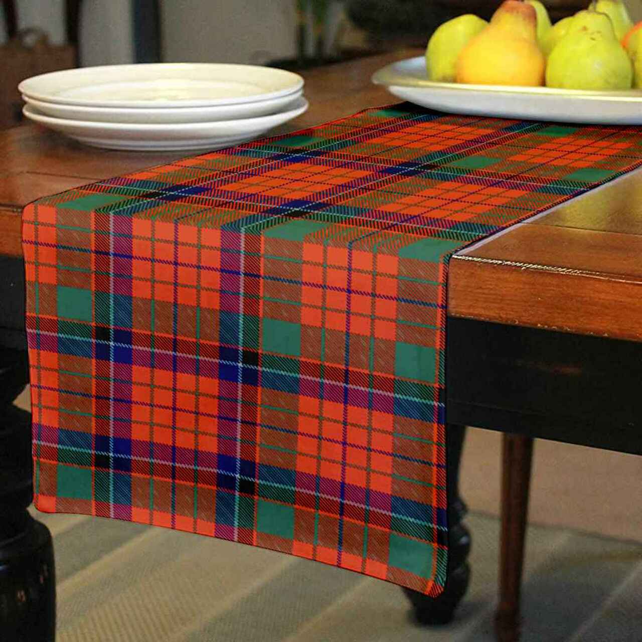 Nicolson Ancient Tartan Table Runner - Cotton table runner