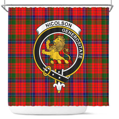 Nicolson Tartan Crest Shower Curtain