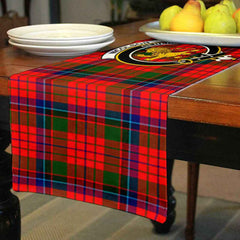 Nicolson Tartan Crest Table Runner - Cotton table runner