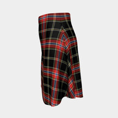 Norwegian Night Tartan Flared Skirt