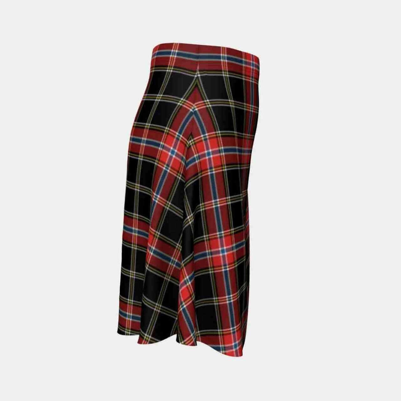 Norwegian Night Tartan Flared Skirt