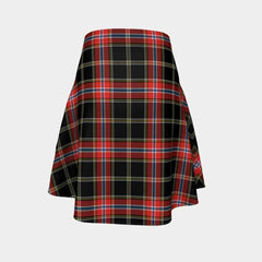 Norwegian Night Tartan Flared Skirt