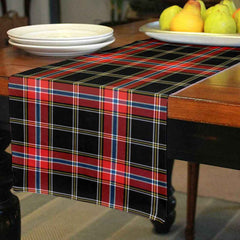 Norwegian Night Tartan Table Runner - Cotton table runner