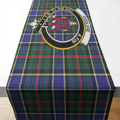 Ogilvie Tartan Crest Table Runner - Cotton table runner