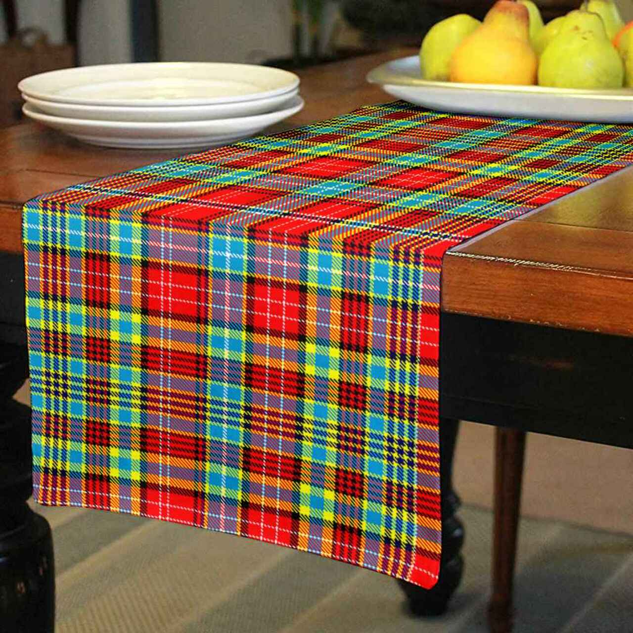 Ogilvie Tartan Table Runner - Cotton table runner