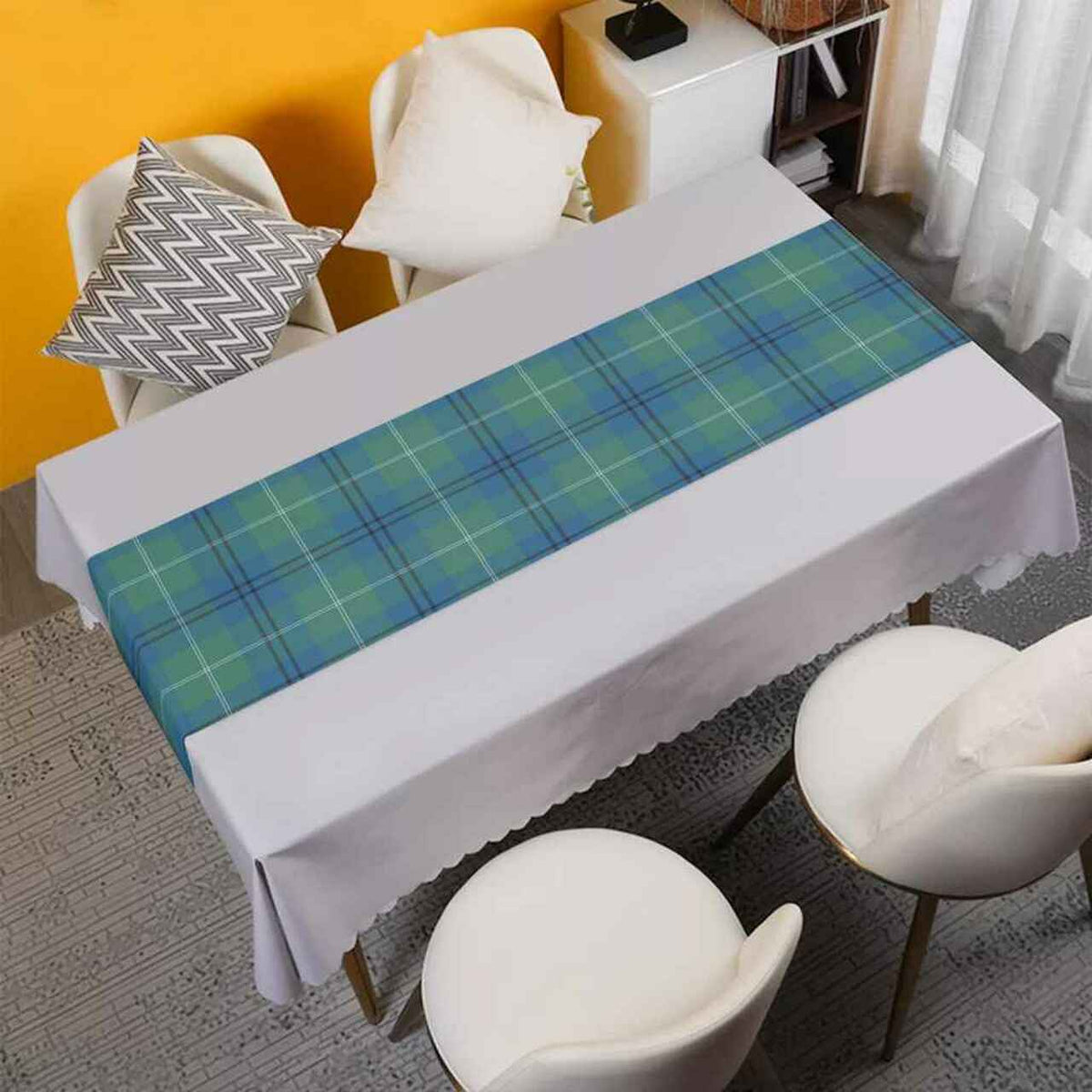 Oliphant Ancient Tartan Table Runner - Cotton table runner