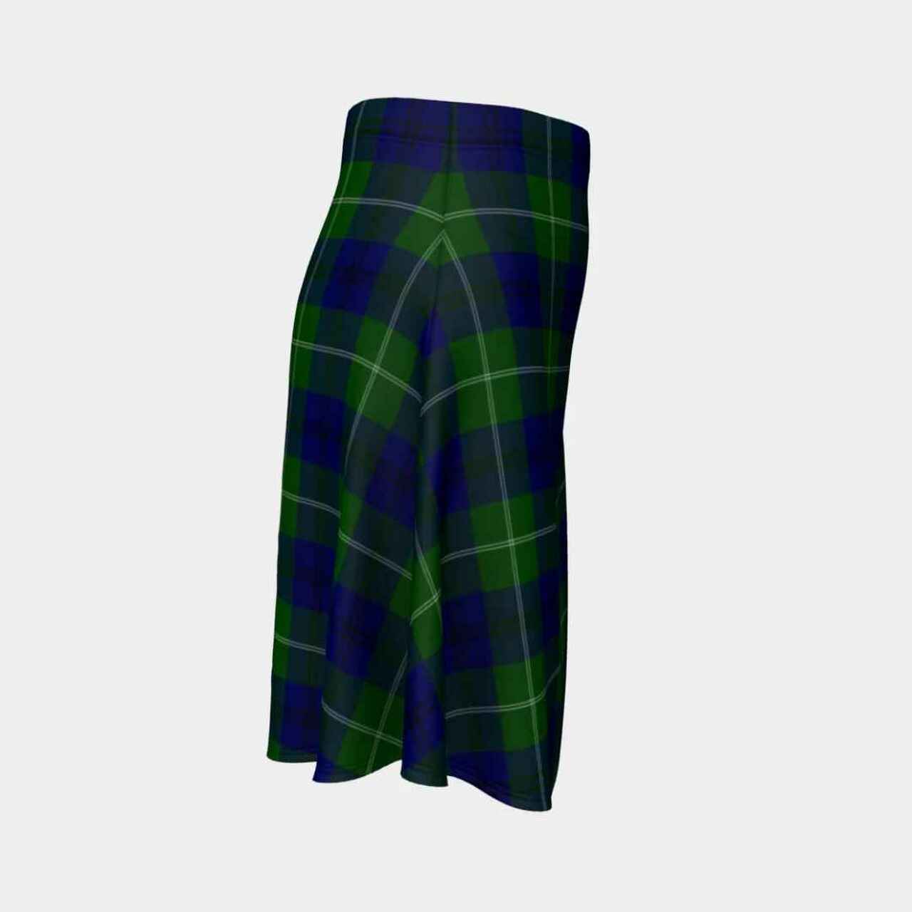 Oliphant Modern Tartan Flared Skirt