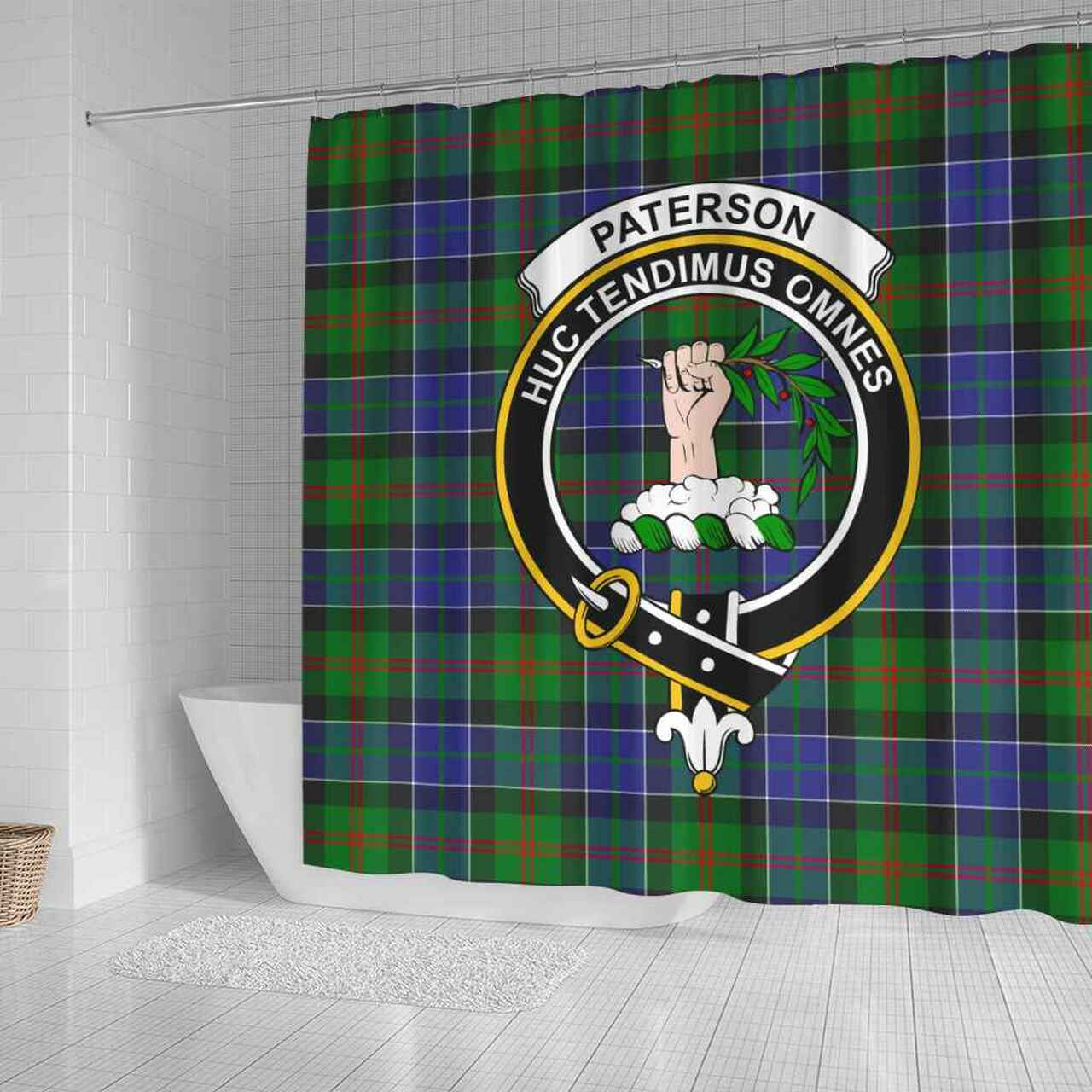 Paterson Tartan Crest Shower Curtain