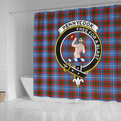 Pennycook Tartan Crest Shower Curtain