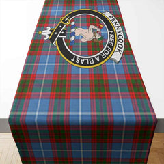 Pennycook Tartan Crest Table Runner - Cotton table runner