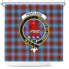 Pentland Tartan Crest Shower Curtain