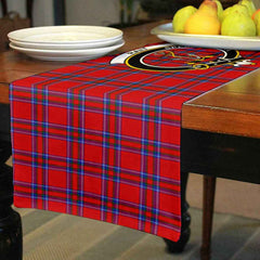 Rait Tartan Crest Table Runner - Cotton table runner