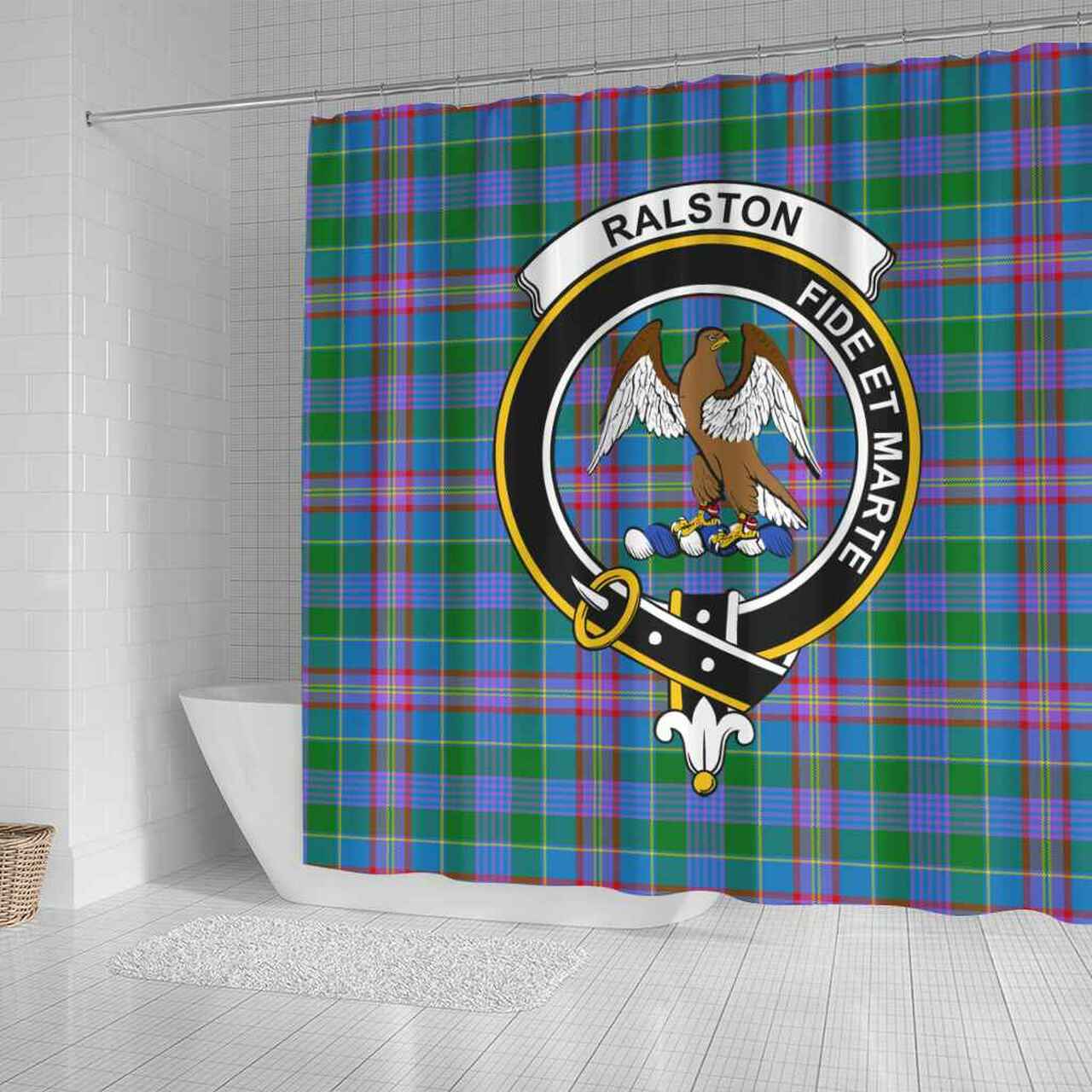 Ralston Tartan Crest Shower Curtain