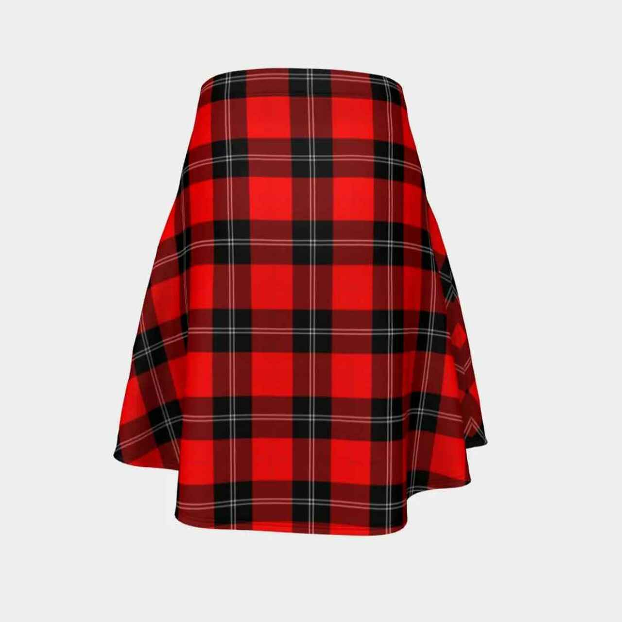 Ramsay Modern Tartan Flared Skirt