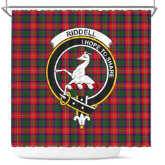 Riddell Tartan Crest Shower Curtain