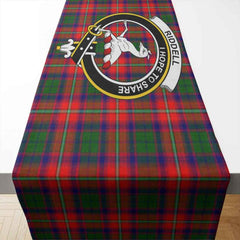 Riddell Tartan Crest Table Runner - Cotton table runner