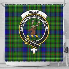 Rollo Tartan Crest Shower Curtain