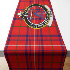 Rose Tartan Crest Table Runner - Cotton table runner