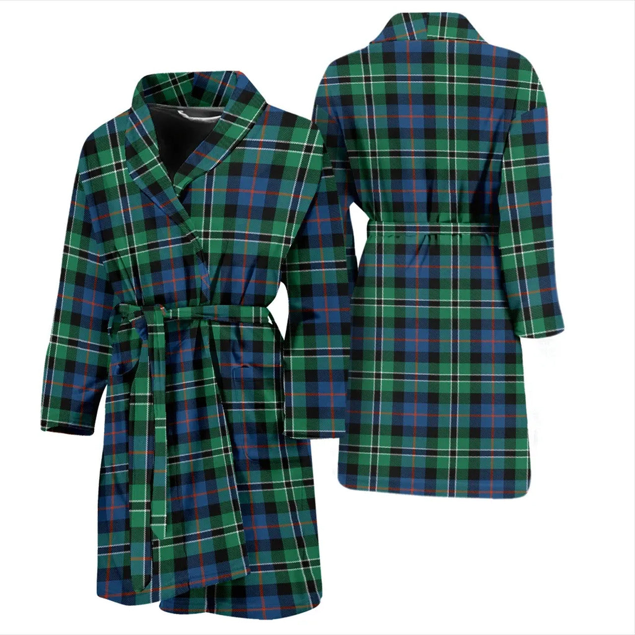 Rose Hunting Ancient Tartan Bathrobe