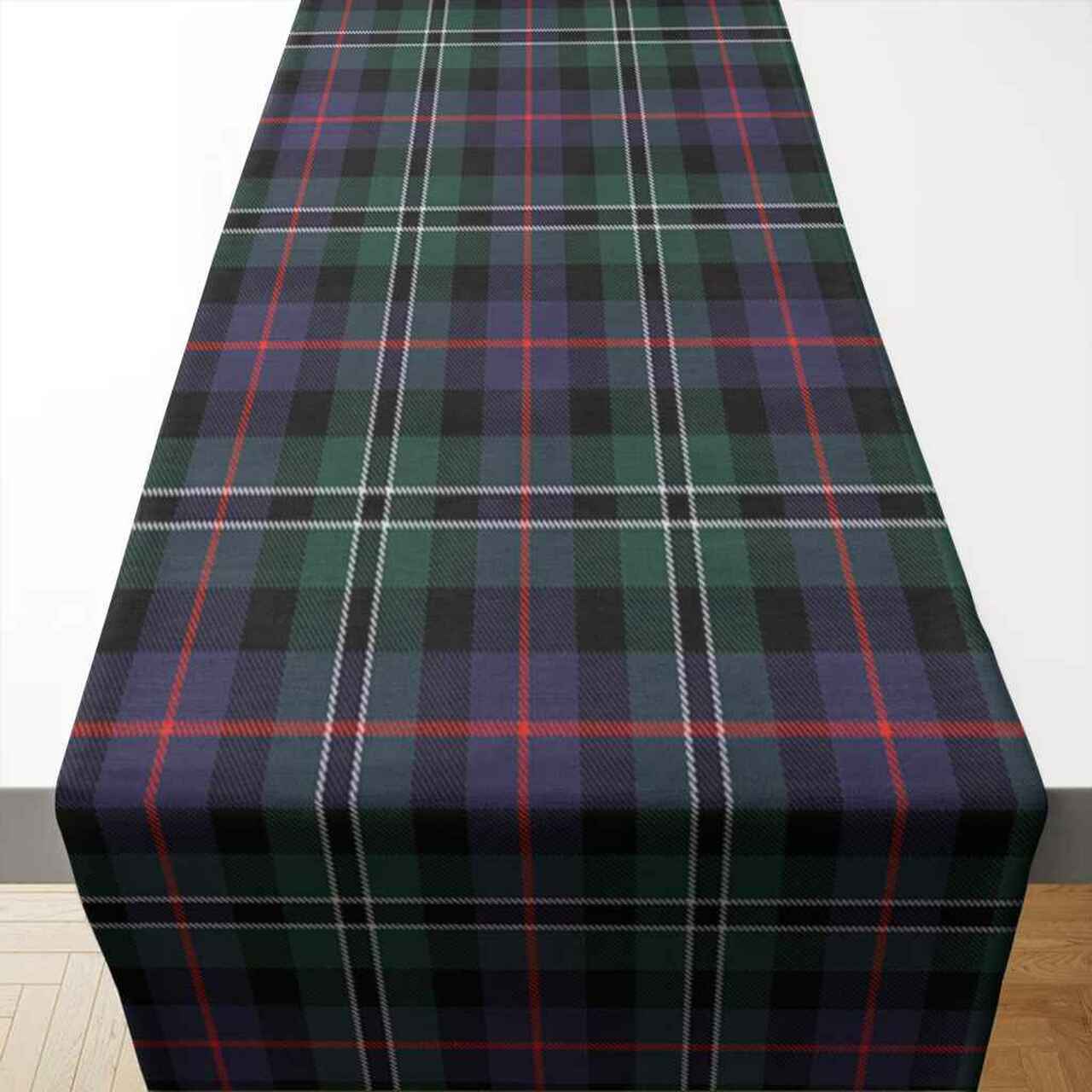 Rose Hunting Modern Tartan Table Runner - Cotton table runner