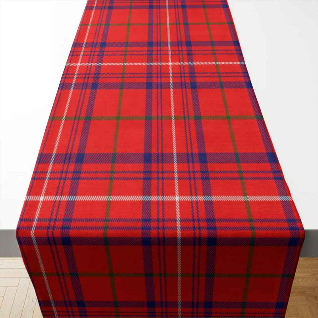 Rose Modern Tartan Table Runner - Cotton table runner