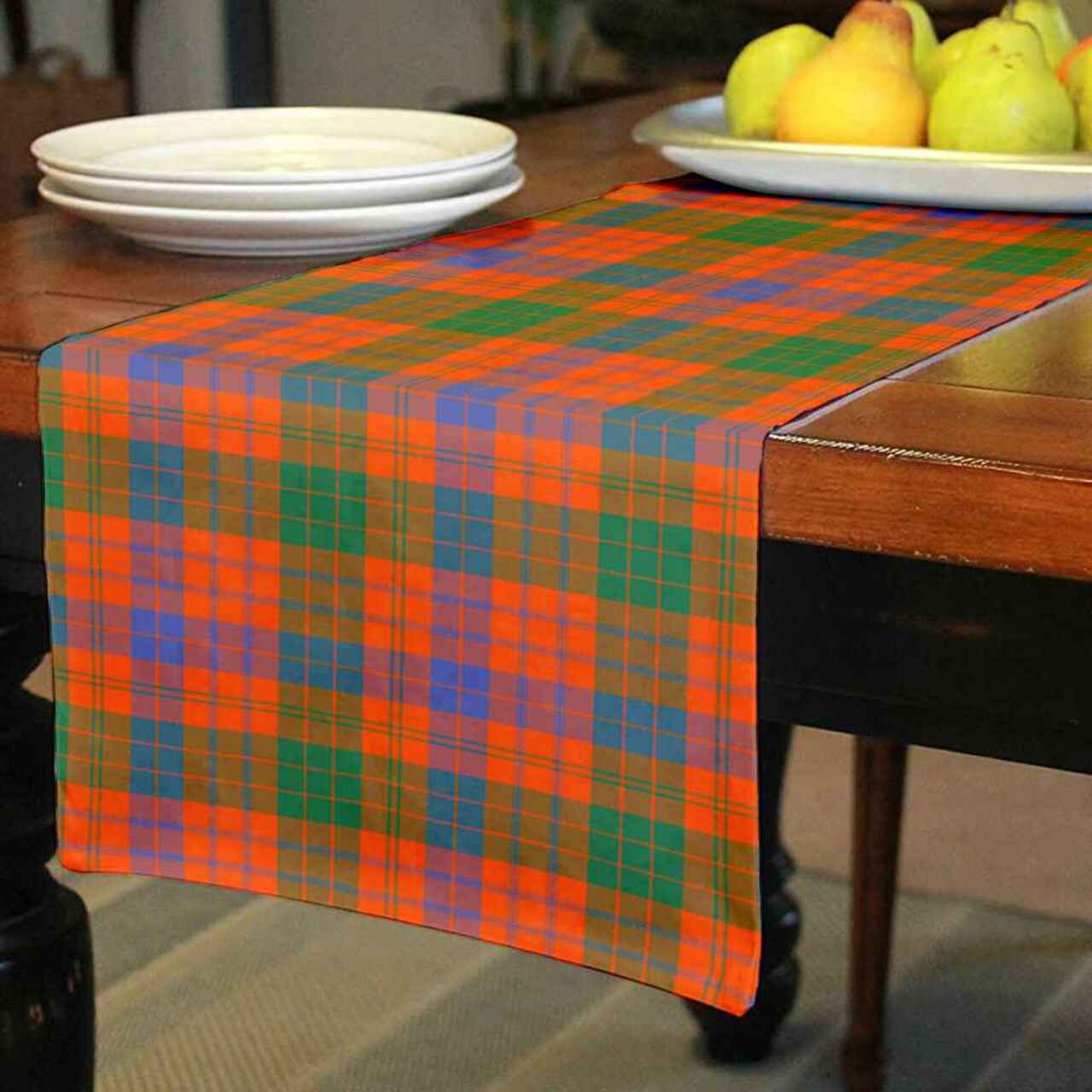 Ross Ancient Tartan Table Runner - Cotton table runner