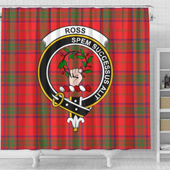 Ross Tartan Crest Shower Curtain