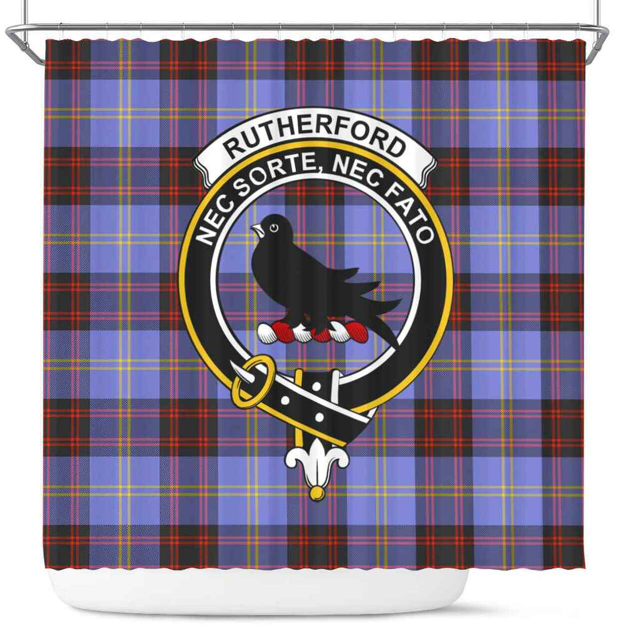 Rutherford Tartan Crest Shower Curtain