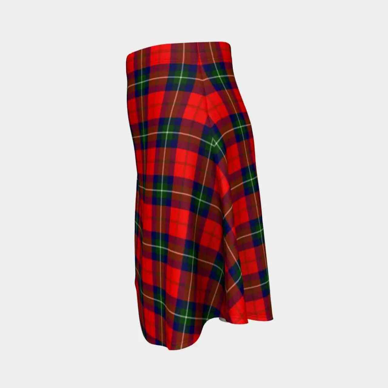 Ruthven Modern Tartan Flared Skirt