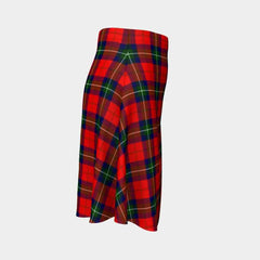 Ruthven Modern Tartan Flared Skirt