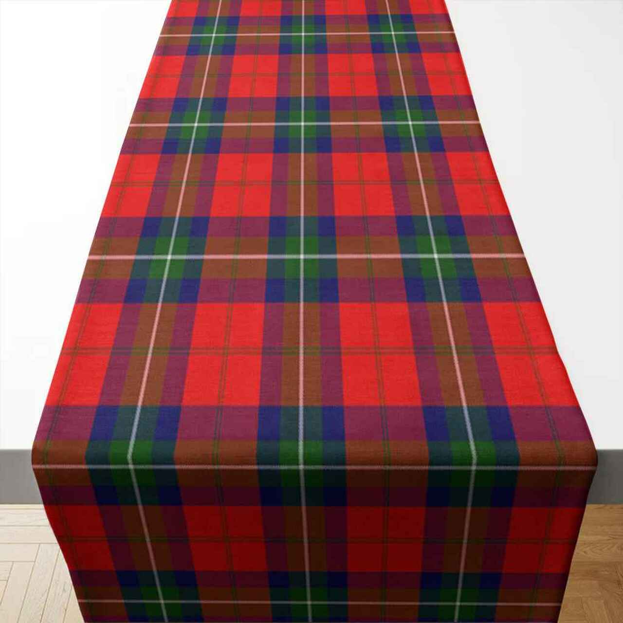 Ruthven Modern Tartan Table Runner - Cotton table runner