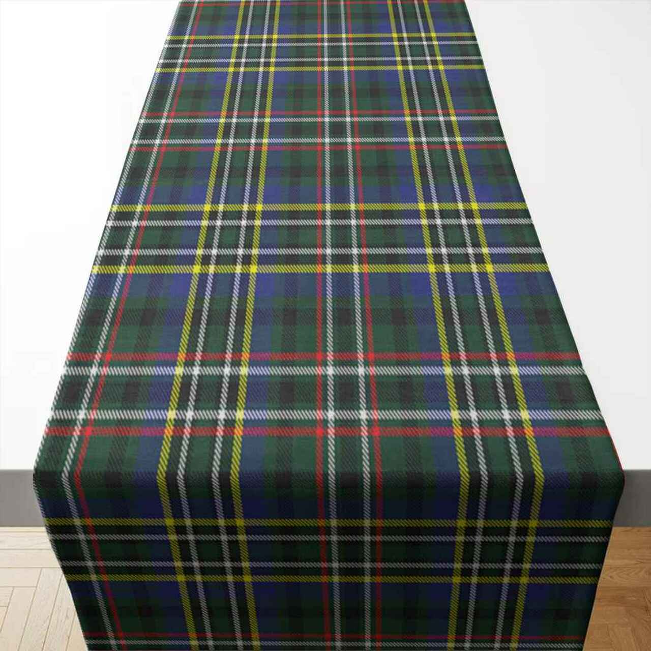 Scott Green Modern Tartan Table Runner - Cotton table runner