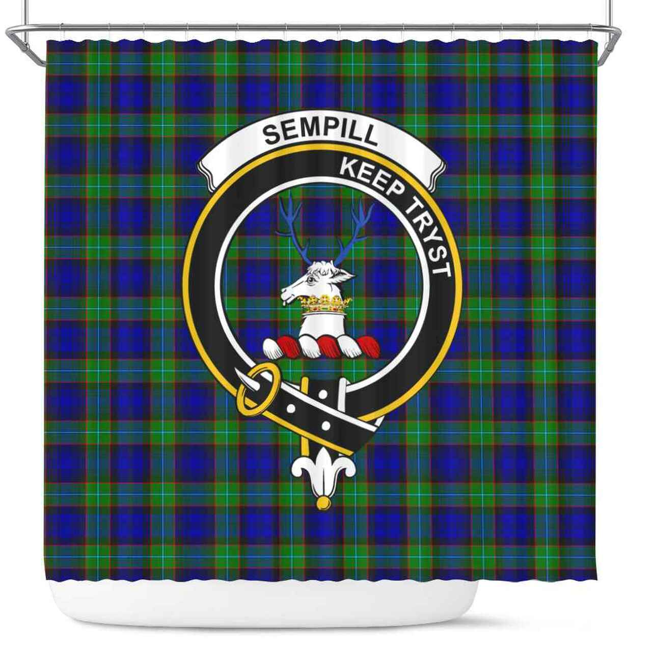 Sempill Tartan Crest Shower Curtain