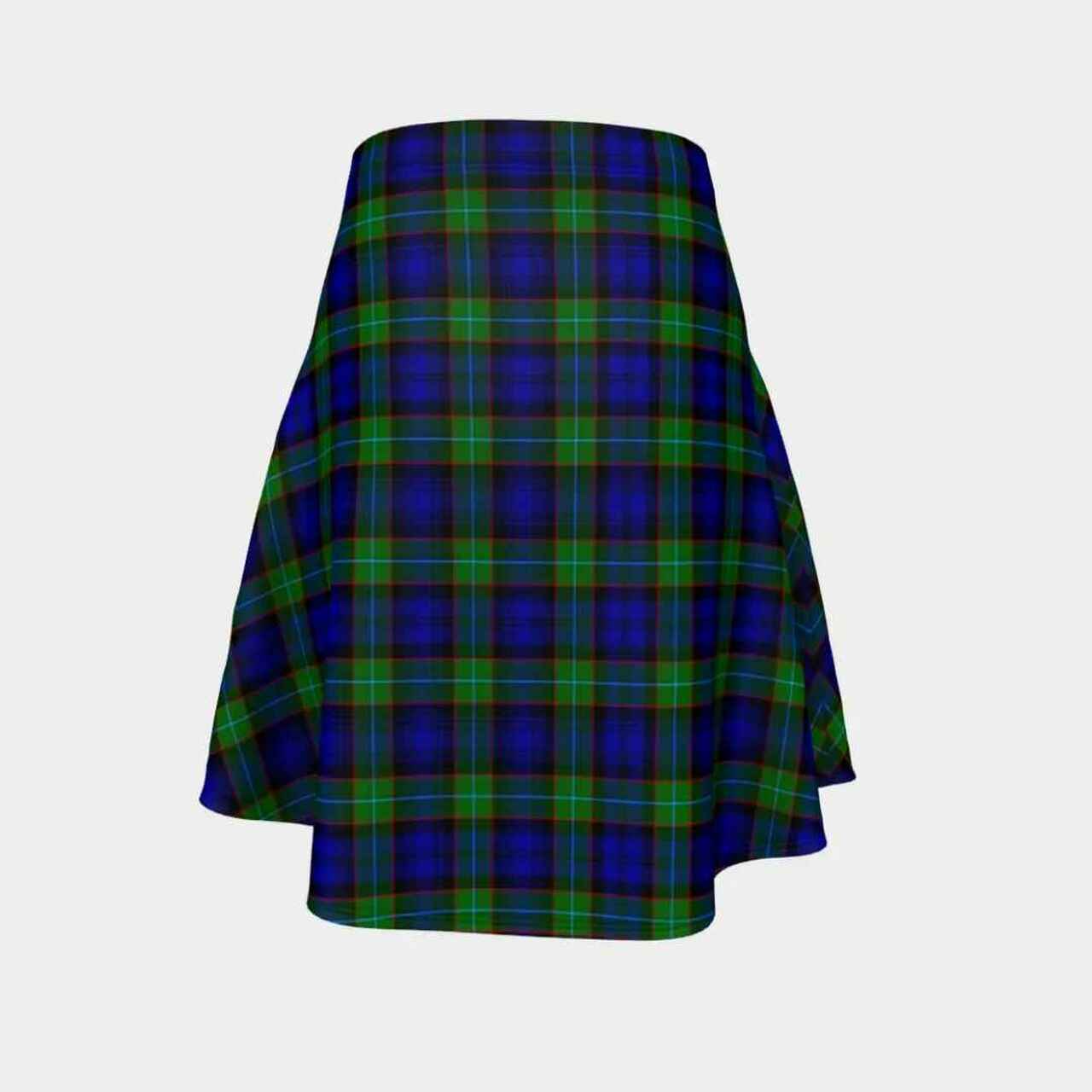 Sempill Modern Tartan Flared Skirt