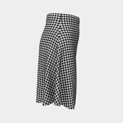 Shepherd Tartan Flared Skirt