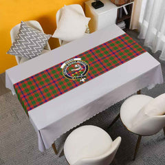 Skene Tartan Crest Table Runner - Cotton table runner