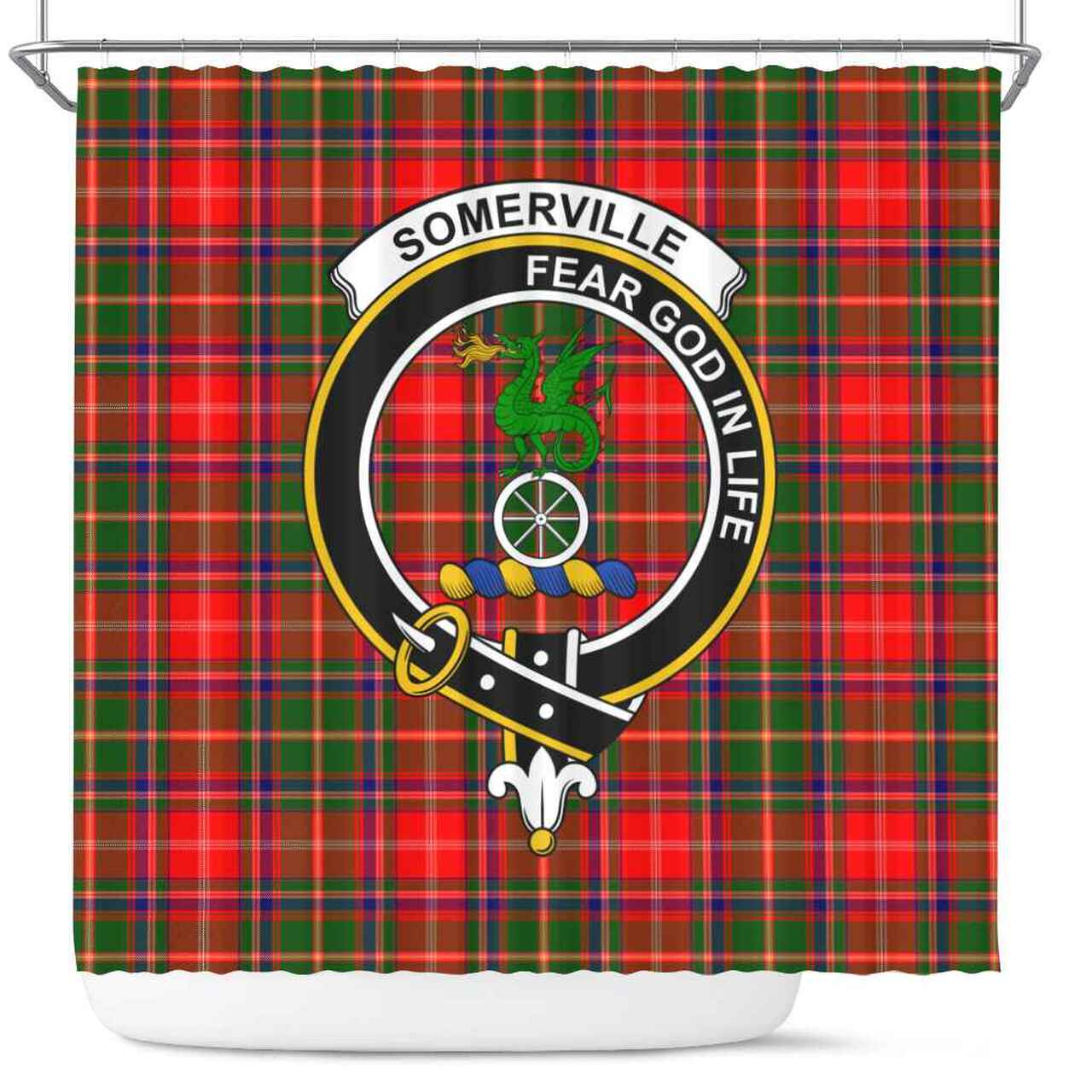 Somerville Tartan Crest Shower Curtain