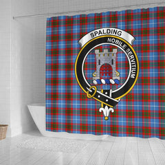 Spalding Tartan Crest Shower Curtain