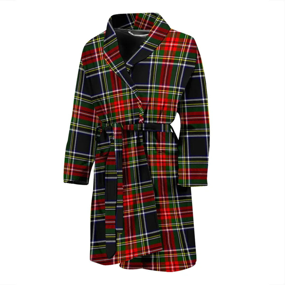 Stewart Black Tartan Bathrobe