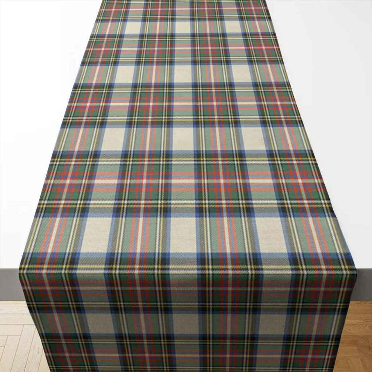 Stewart Dress Ancient Tartan Table Runner - Cotton table runner