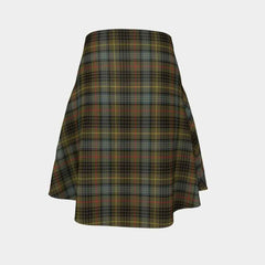 Stewart Hunting Weathered Tartan Flared Skirt