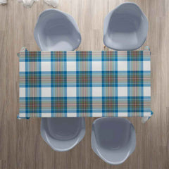 Stewart Muted Blue Tartan Tablecloth