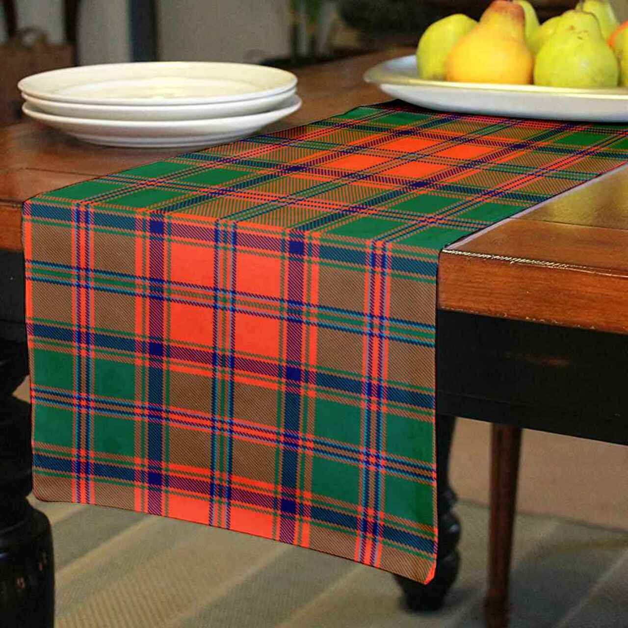 Stewart of Appin Ancient Tartan Table Runner - Cotton table runner