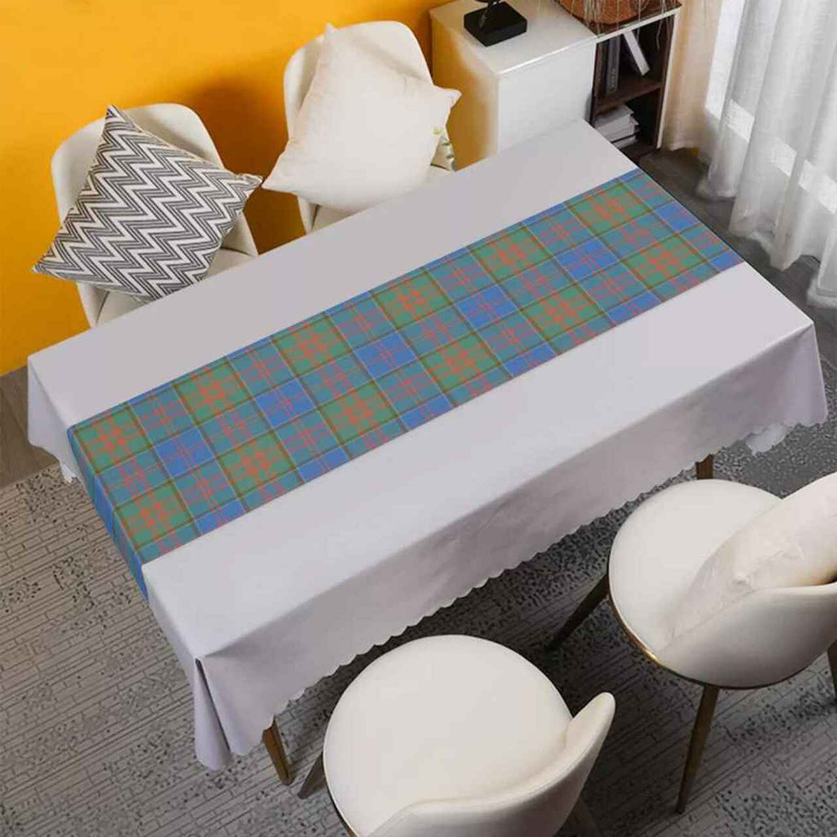 Stewart of Appin Hunting Ancient Tartan Table Runner - Cotton table runner