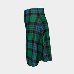 Stewart Old Ancient Tartan Flared Skirt