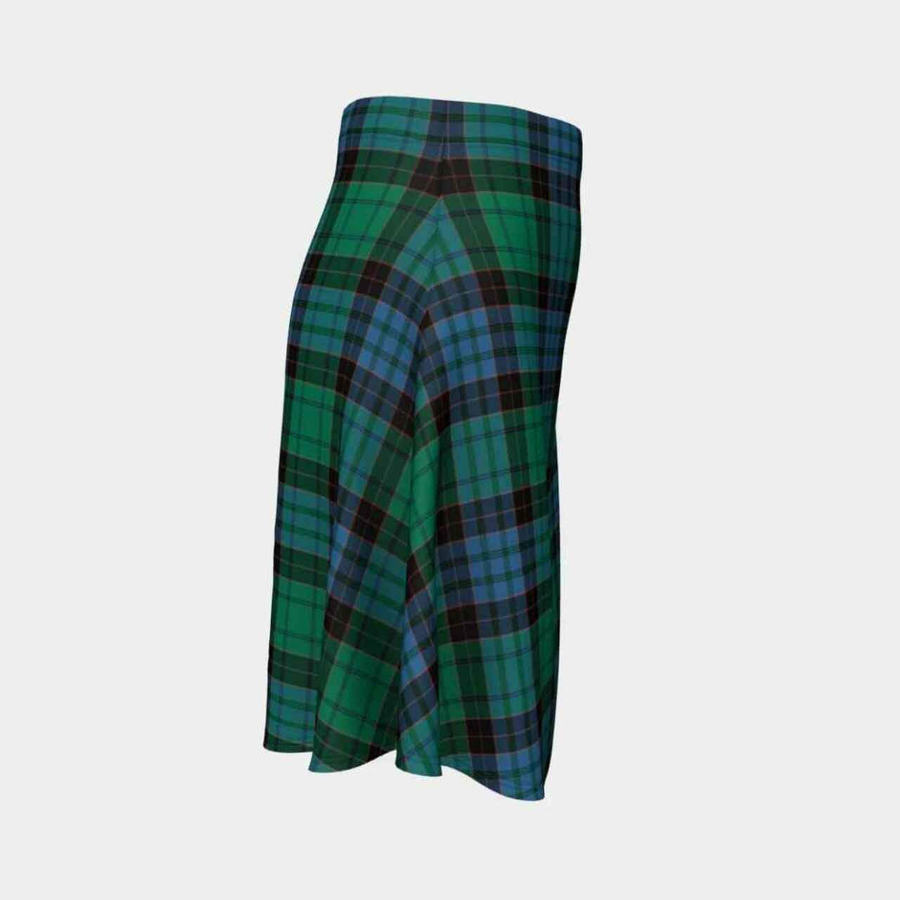 Stewart Old Ancient Tartan Flared Skirt