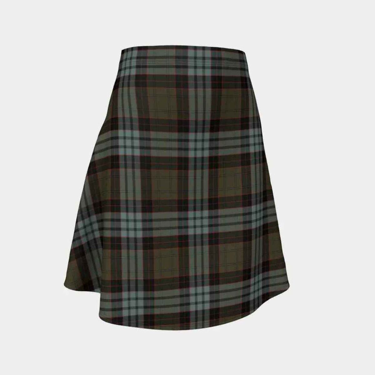 Stewart Old Weathered Tartan Flared Skirt