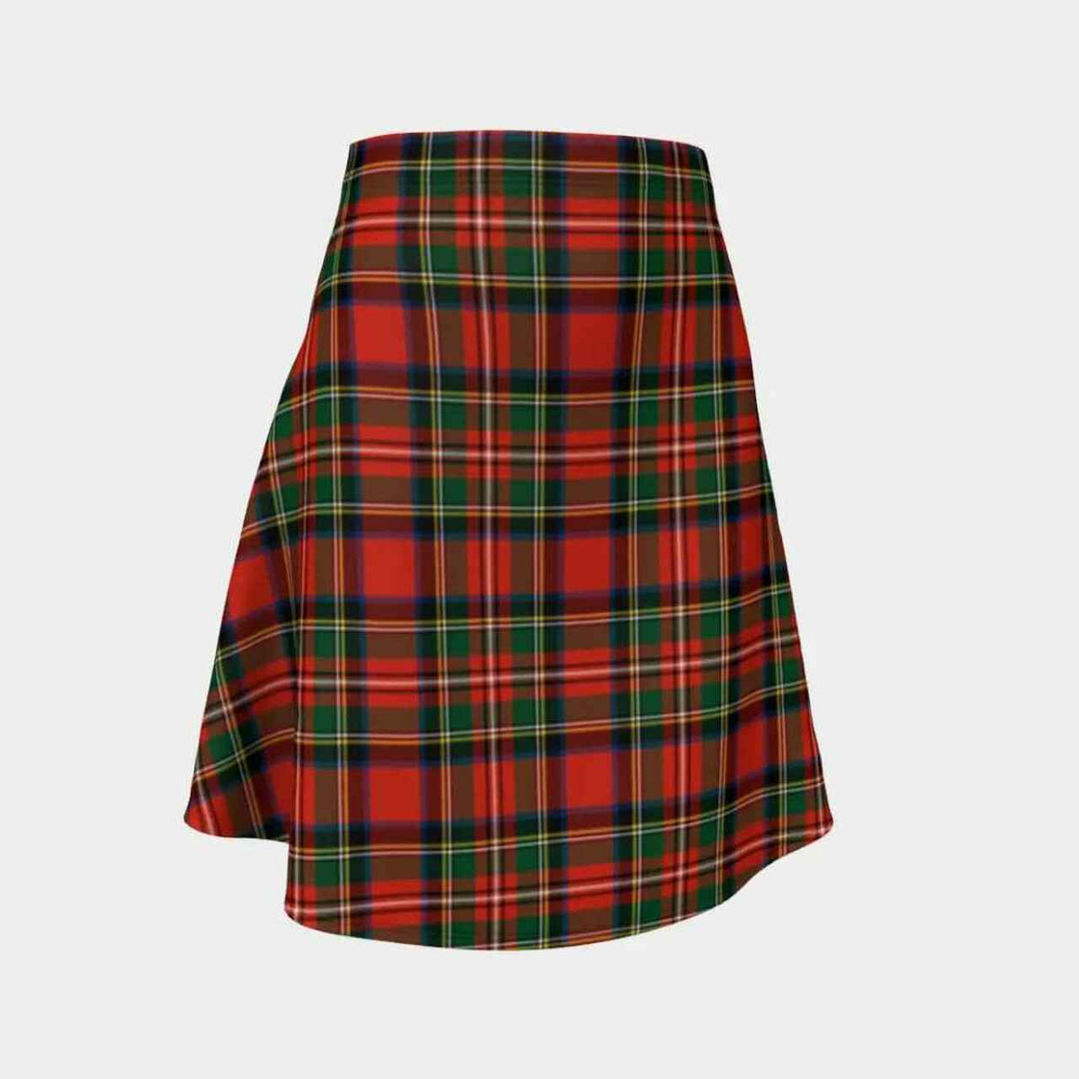 Stewart Royal Modern Tartan Flared Skirt